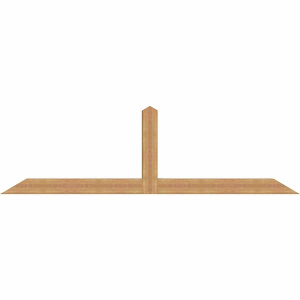 Ekena Millwork Portland Timber Gable Bracket, Western Red Cedar, 108"W x 31 1/2"H x 5 1/2"D x 5 1/2"F, 7/12 Pitch GBW108X31X0606POR00SWR - main